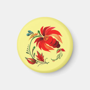 Dekorative Blume und Biene Magnet