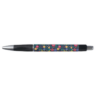 Dekorative Blume und Blätter, Muster-48675 Kugelschreiber