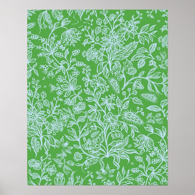 Dekorative Blumen 1 Poster (Vorne)
