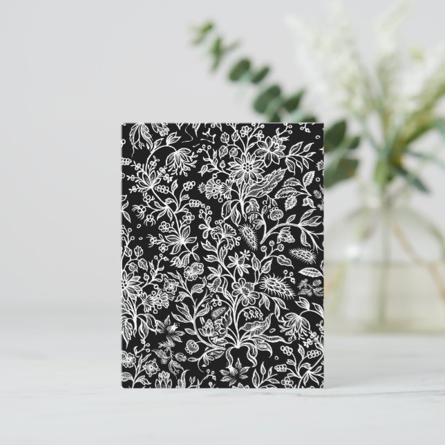 Dekorative Blumen 21 Postkarte (Stehend Vorderseite)