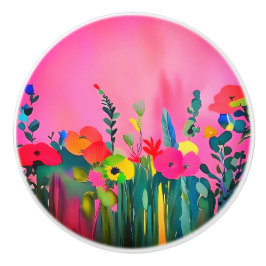 Dekorative Blumen-Keramikknöpfe Keramikknauf