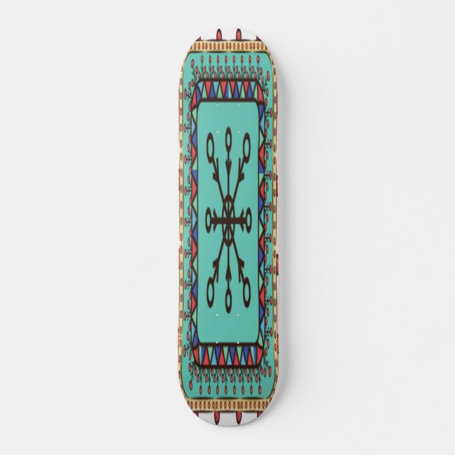 Dekorative Blumenkunst Skateboard (Vorne)