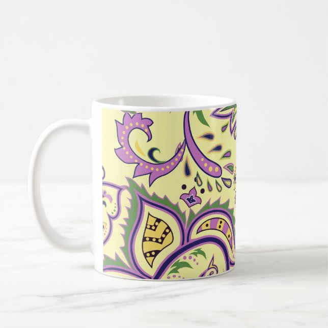 Dekorative Blumenmuster Tasse (Links)