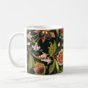 Dekorative Blüte: Akrylgolden Lila. Kaffeetasse