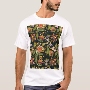 Dekorative Blüte: Akrylgolden Lila. T-Shirt
