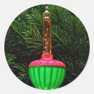 Dekorative Bubble Light Holiday Stickers