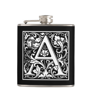 Dekorative Buchstabe-Initiale "A" Flachmann