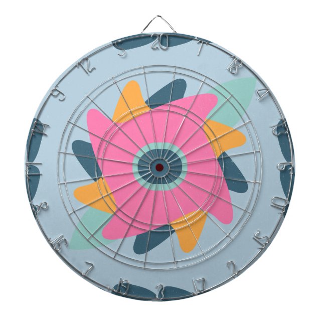 Dekorative bunte Fliese Dartscheibe (vorne)