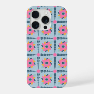Dekorative bunte Fliese iPhone 15 Pro Hülle