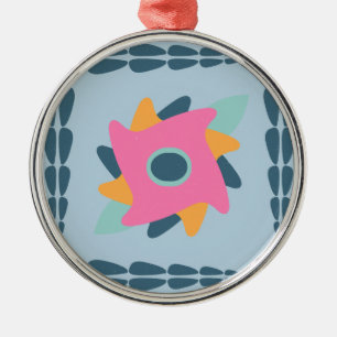 Dekorative bunte Fliese Ornament Aus Metall