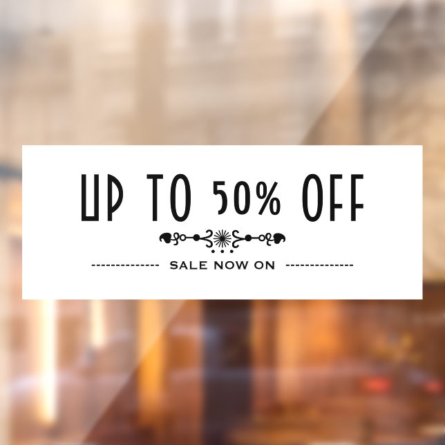 Dekorative Business Discount Fensteraufkleber (Blatt 2)