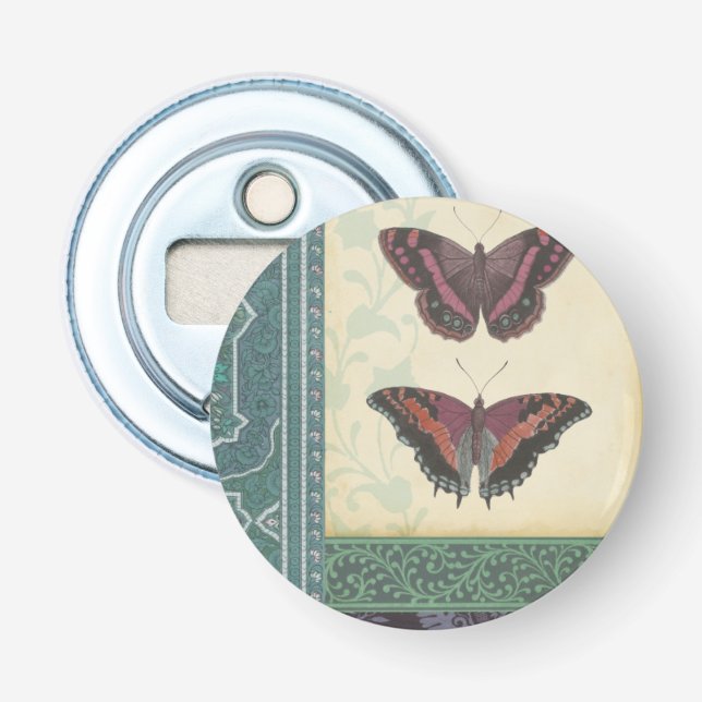 Dekorative Butterfly Brocade von Vision Studio Flaschenöffner (Vorderseite)