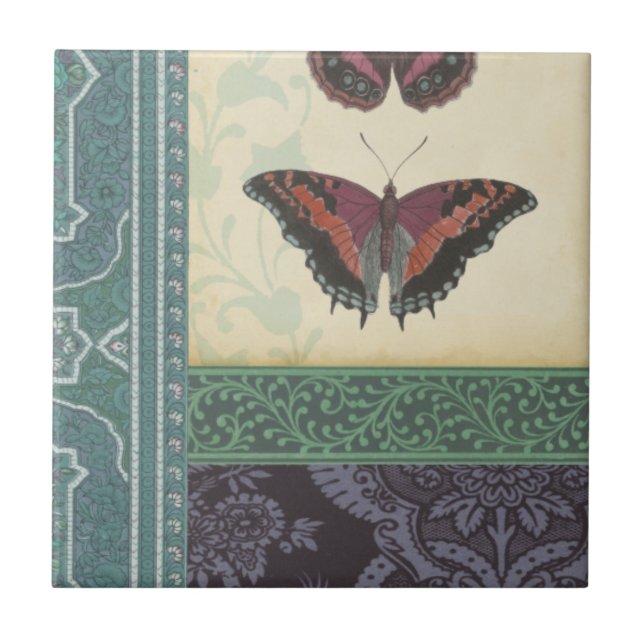Dekorative Butterfly Brocade von Vision Studio Fliese (Vorderseite)
