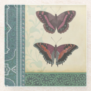 Dekorative Butterfly Brocade von Vision Studio Glasuntersetzer