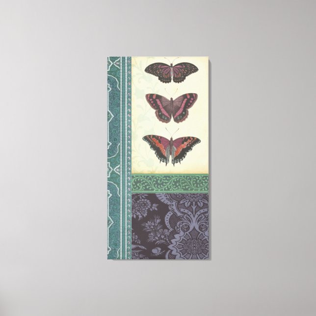 Dekorative Butterfly Brocade von Vision Studio Leinwanddruck (Vorderseite)