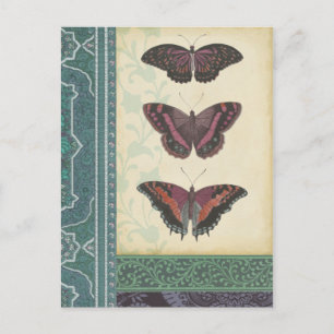 Dekorative Butterfly Brocade von Vision Studio Postkarte
