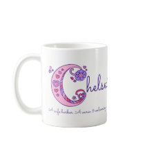 Dekorative C Monogramm-Tasse