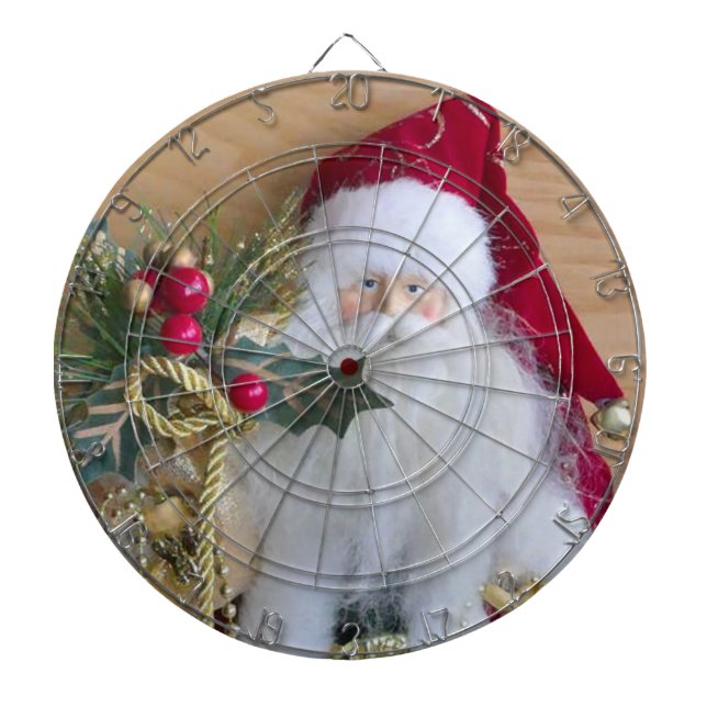 DEKORATIVE CHRISTMAS SANTA DARTSCHEIBE (vorne)