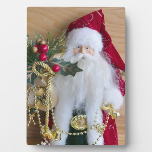 DEKORATIVE CHRISTMAS SANTA FOTOPLATTE