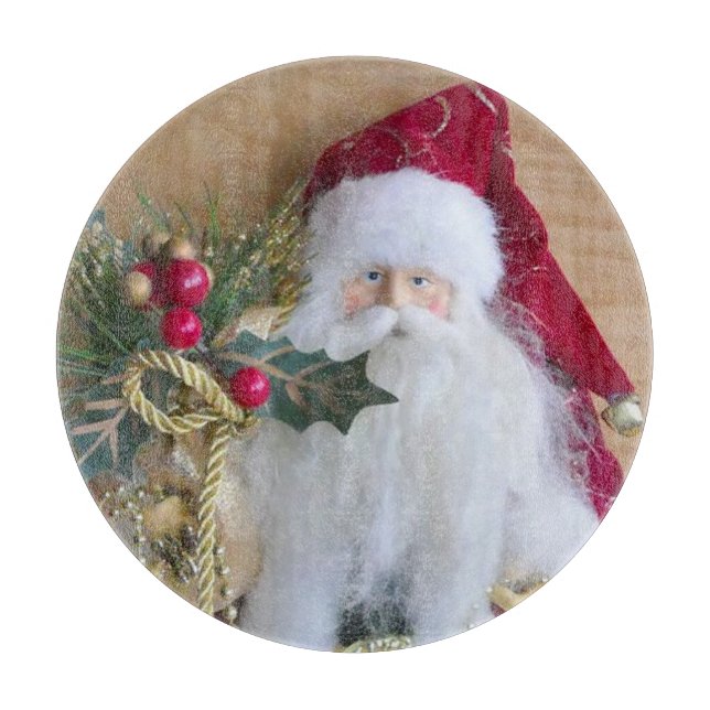 DEKORATIVE CHRISTMAS SANTA SCHNEIDEBRETT (Vorderseite)