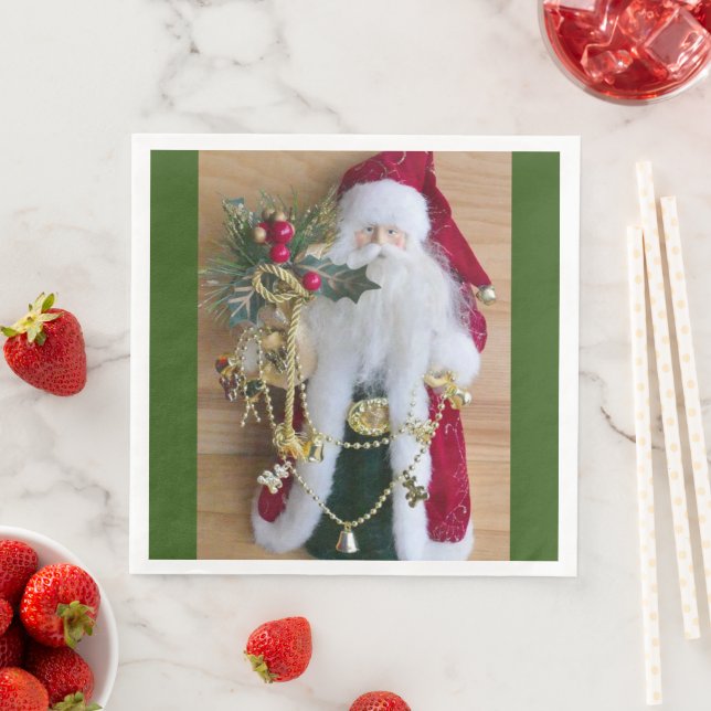 DEKORATIVE CHRISTMAS SANTA SERVIETTE (Beispiel)