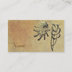 Dekorative Chrysantheme Visitenkarte