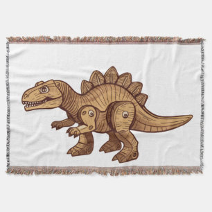 Dekorative Decke mit bezauberndem Cartoon-Dinosaur