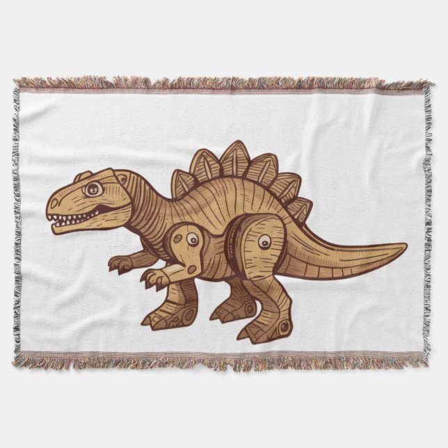 Dekorative Decke mit bezauberndem Cartoon-Dinosaur (Vorderseite)