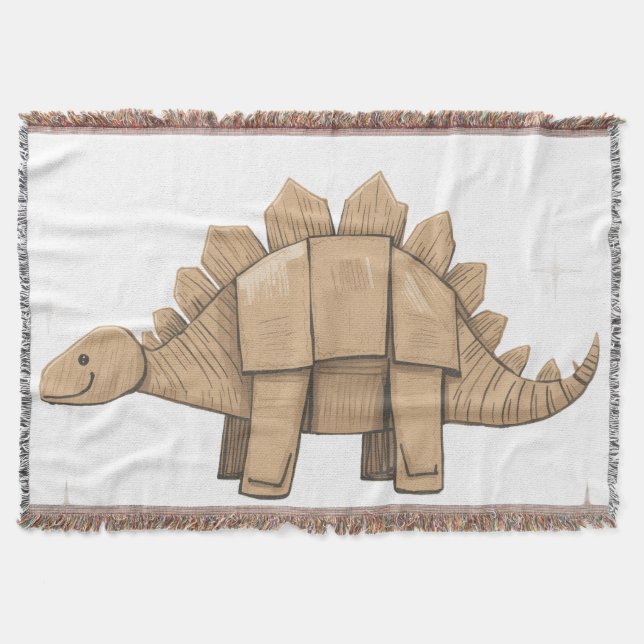 Dekorative Decke mit bezauberndem Cartoon-Dinosaur (Vorderseite)