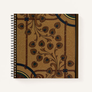 Dekorative Deco-Blumen Notizbuch