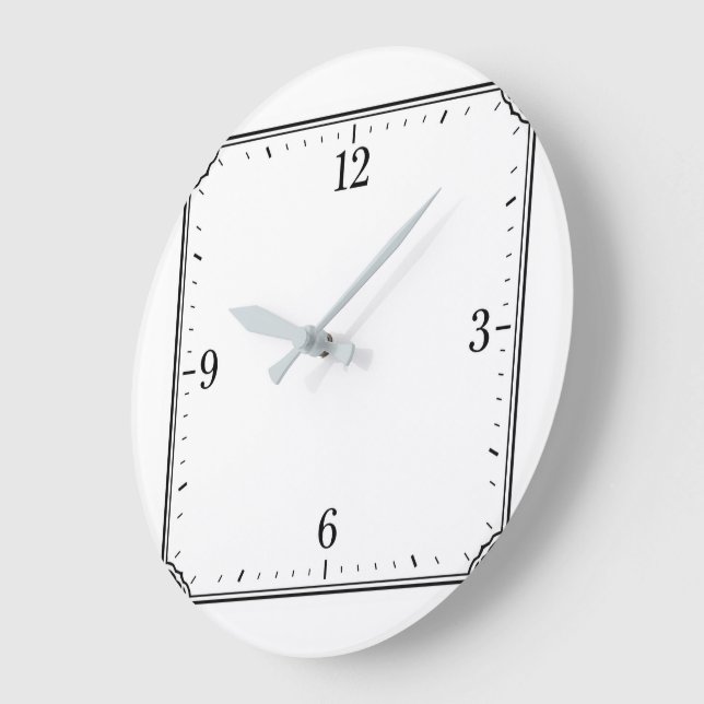 Dekorative Designer-Wanduhr Große Wanduhr (Winkel)