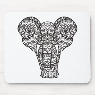Dekorative Elefant-Art Mousepad