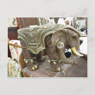 Dekorative Elefant Postkarte
