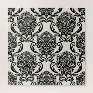 Dekorative Elemente, freihändige nahtlose Zeichnun Puzzle