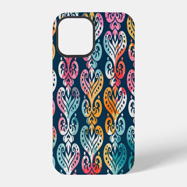 Dekorative Elemente, vielseitiges Musterdesign. iPhone Hülle (Rückseite)