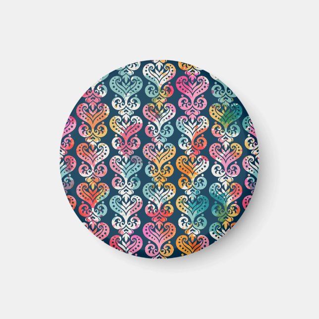 Dekorative Elemente, vielseitiges Musterdesign. Magnet (Vorne)