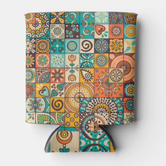 Dekorative Elemente: Vintag handGezeichnet Muster Dosenkühler