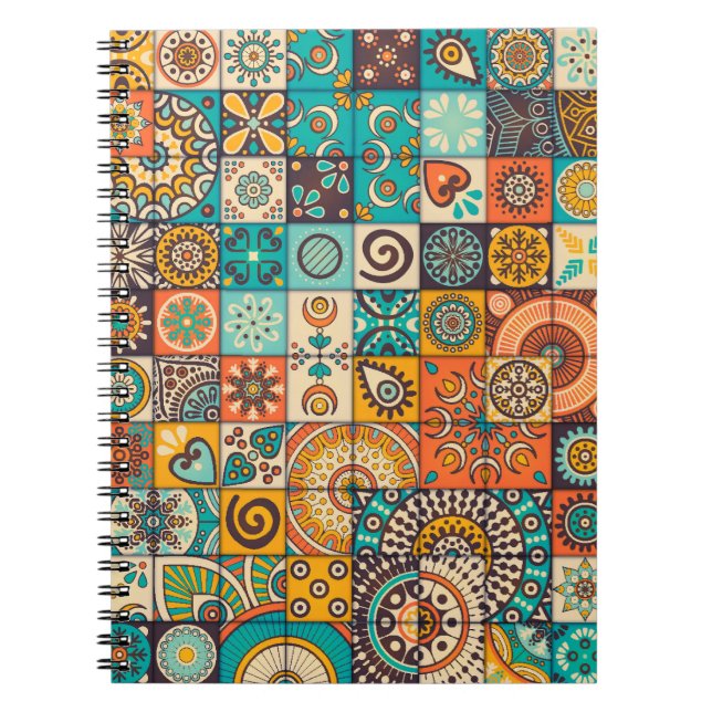 Dekorative Elemente: Vintag handGezeichnet Muster Notizblock (Vorderseite)