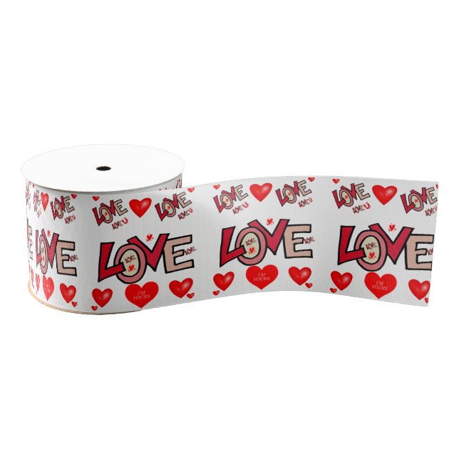 dekorative Farbbandvalente Liebe Ripsband (Spule)