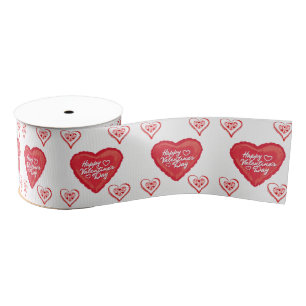 dekorative Farbbandvalente Liebe Ripsband