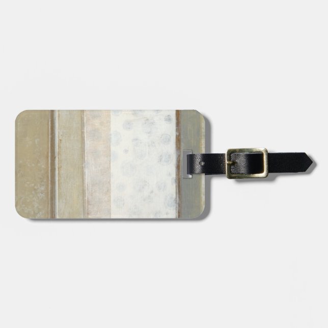 Dekorative Flächenmalerei in neutralen Farben Gepäckanhänger (Vorderseite horizontal)