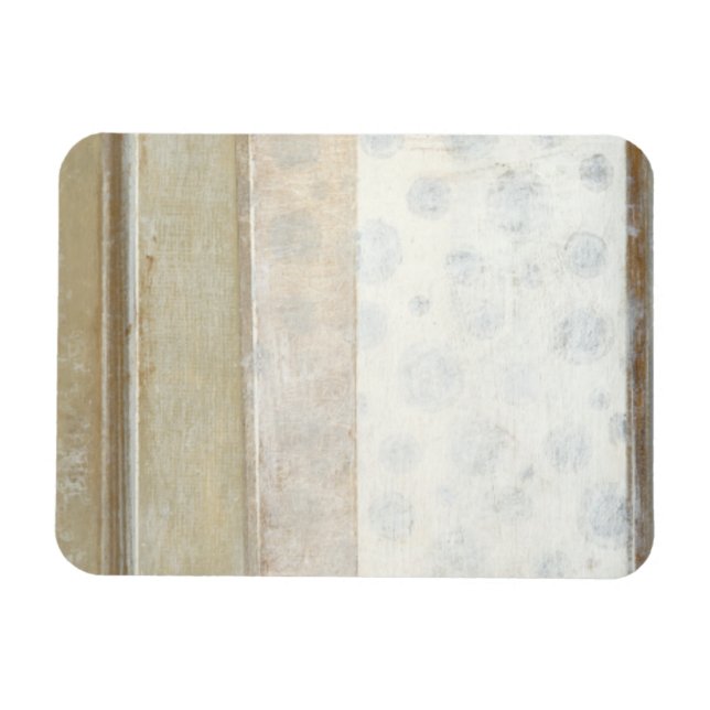 Dekorative Flächenmalerei in neutralen Farben Magnet (Horizontal)