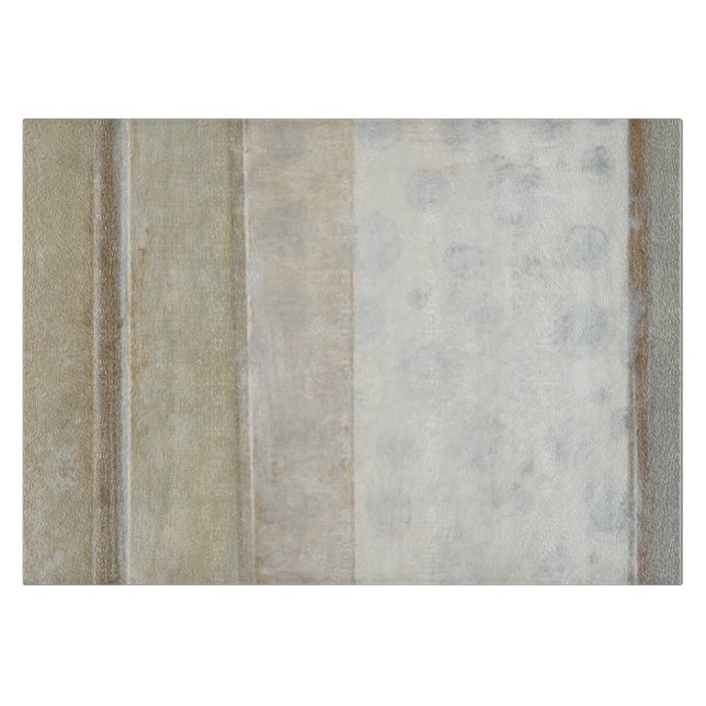 Dekorative Flächenmalerei in neutralen Farben Schneidebrett (Vorderseite)