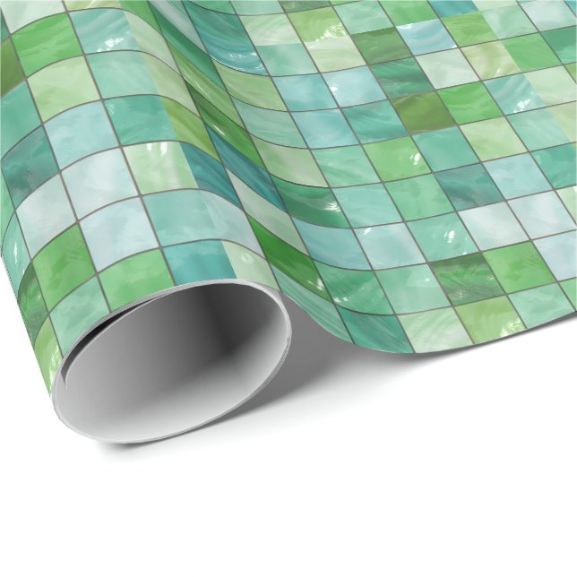 Dekorative Fliesen 1 Schleifpapier Geschenkpapier (Rolleneckpunkt)