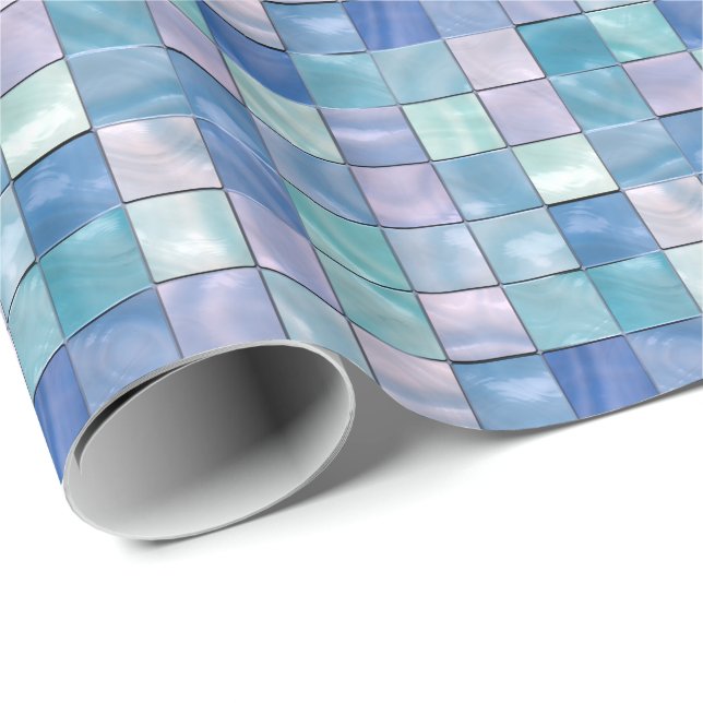 Dekorative Fliesen 2 Schleifpapier Geschenkpapier (Rolleneckpunkt)