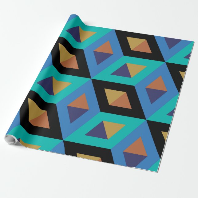 Dekorative Fliesen Mosaikmuster #7 Geschenkpapier (Ungerollt)