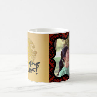 Dekorative Foto Rahmen Golden Papercut Rooster Tas Kaffeetasse