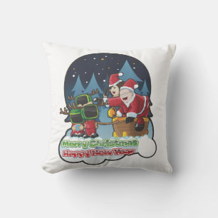 Dekorative frohe Weihnachten Kissen