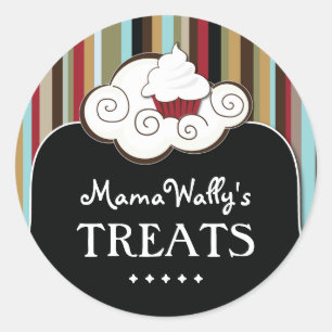 Dekorative Gebäck-Kochs-Aufkleber Runder Aufkleber