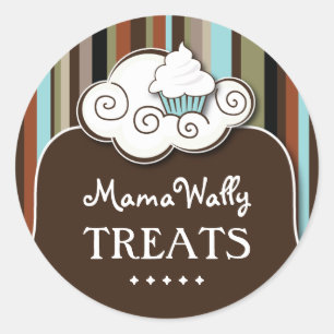 Dekorative Gebäck-Kochs-Aufkleber Runder Aufkleber